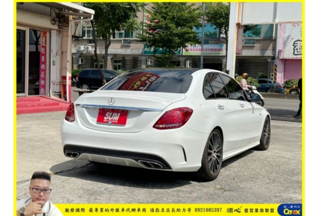 BENZ C450 AMG 4MATIC 2016年 3.0 白 6378  第17張相片