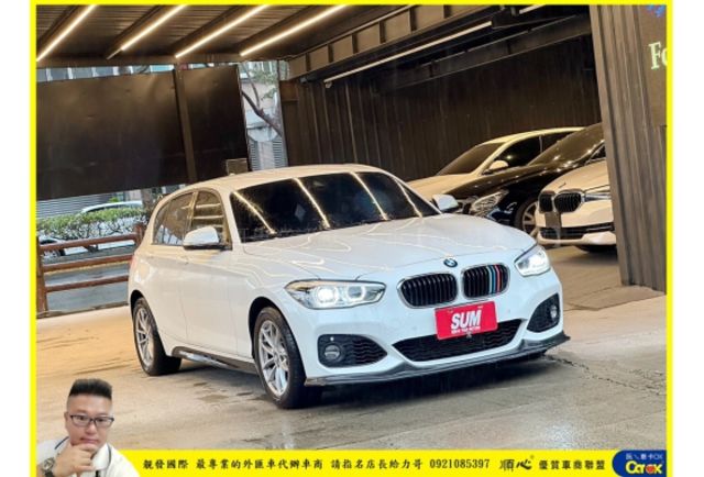 BMW 118I 五門 2017年 1.5 白黑 8077 順  第2張相片