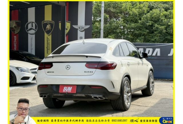 BENZ GLE450 4MATIC COUPE 2016年 3.0 白 7887  第13張相片