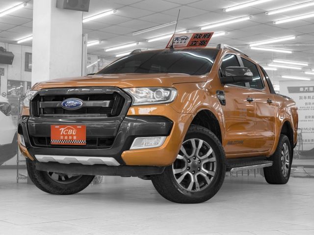 2017年 FORD福特 RANGER 橘 3.2／定速.電動椅.倒車顯影.CarPlay  第1張相片