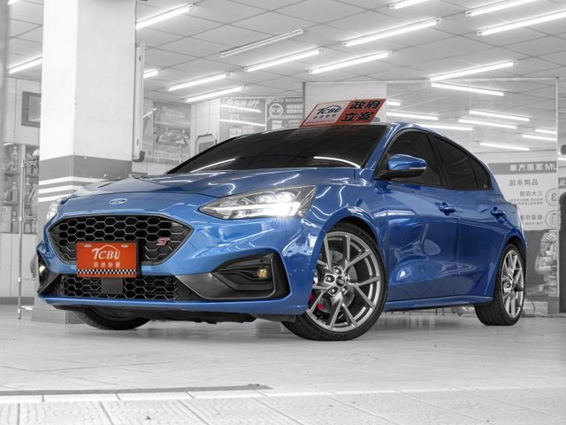 原廠保養！2020年 FORD福特 FOCUS ST 藍 2.3／全景天窗.ACC.盲點.車偏.CarPlay  第1張相片