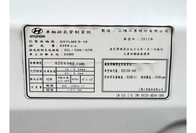 2012 Hyundai ix35 S 2.4尊貴型 ▼ 原廠技師查驗鑑定 ▼ 公里數保證 ▼  第8張相片