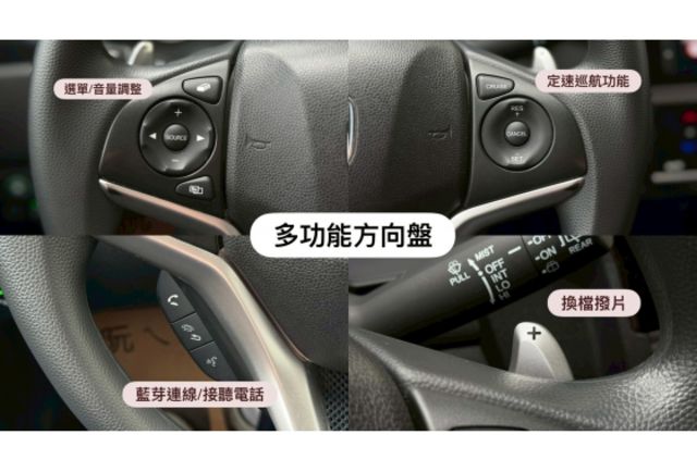 Honda FIT 1.5 白色/2016年式/認證原鈑件/年跑僅5千公里/藍芽導航主機/加裝原廠行車記錄器/原廠LED日行燈/定速/恆溫/換檔快撥/  第11張相片