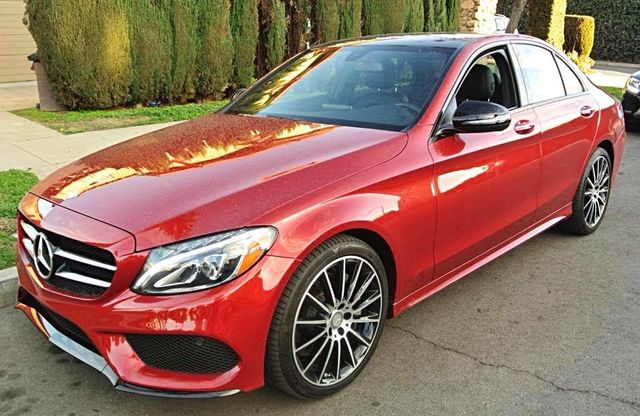 2016年式 C300 AMG 風信子紅 全配備 感應式電尾門  第1張相片