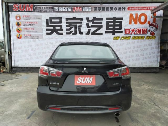 2010年 Lancer Fortis 1.8c 黑 ✔️賞車前請先電話預約  可可24小時都在線等待  第4張相片