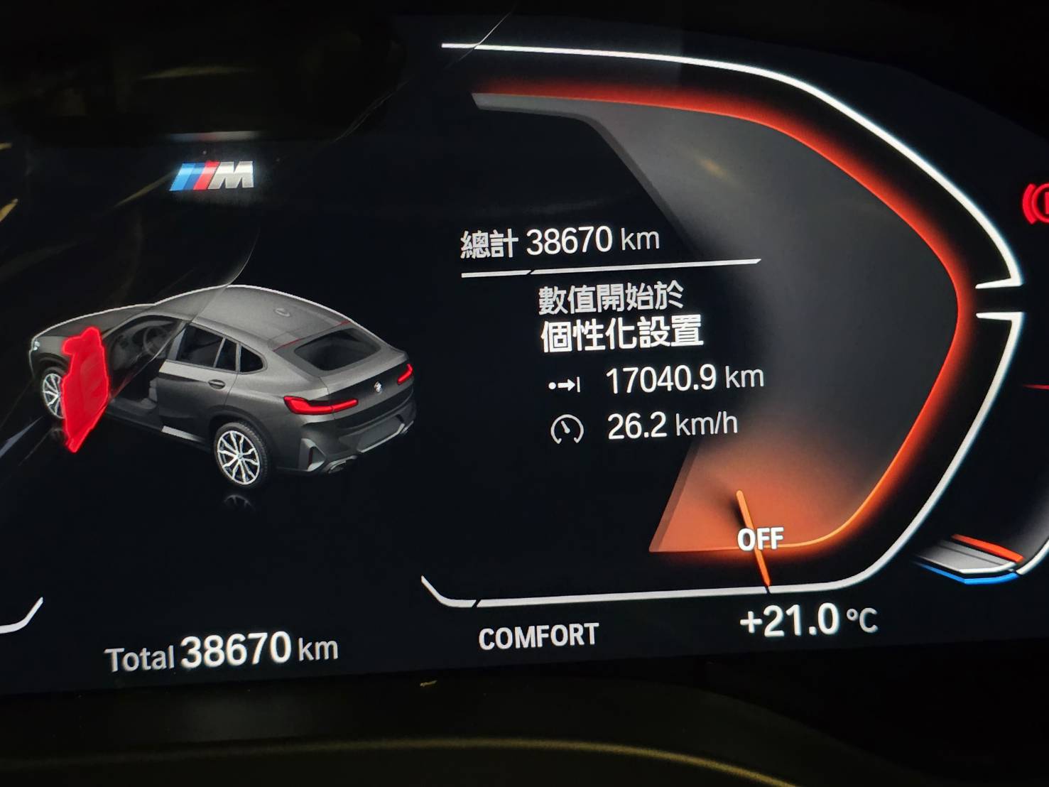 2022 BMW X4 xDrive30i M Sport 小改款輕油電 一手車 車庫車 原鈑件 僅跑3萬 剛原廠保養完 ☎ : 0980-558-999 LINE ID:Used-Cars 黃文遠  第7張相片