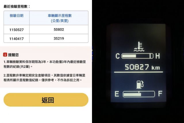 100%原鈑件，僅跑5萬公里，SUM+YES雙認證，最高2年/5萬全台保固，就是新車FU，可以全額貸款唷~  第9張相片