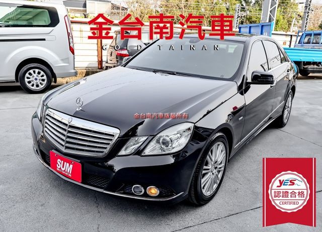 E200 只跑16萬 全車原鈑件 天窗 定速 雙區恆溫 記憶椅 倒車顯影 ABS 循跡防滑 可全貸!  第1張相片