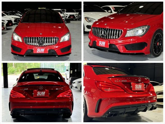CLA250 2.0渦輪 總代理 PLUS 全景 AMG 大安卓機 環景 平盤 雙電動椅 18夜色圈 空套 鴨尾 H/K  第18張相片
