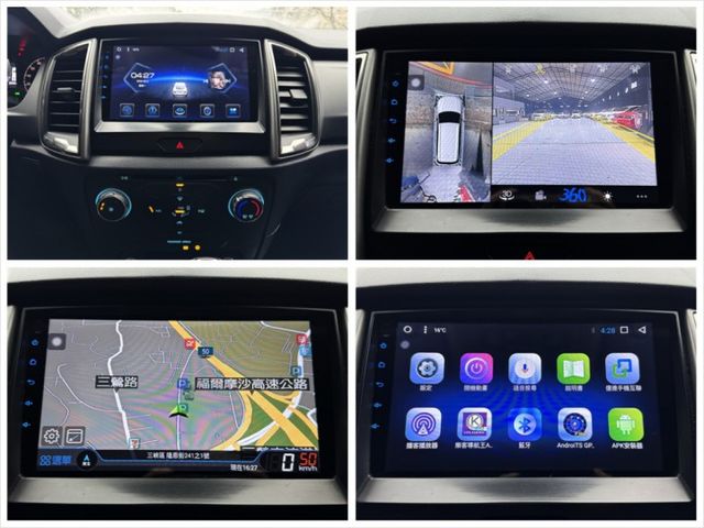 2.0渦輪 職人版 霸氣水箱罩 環景 顯影 4WD 7安 定速 導航 循跡 ABS 方控 18圈 LED日行燈  第16張相片