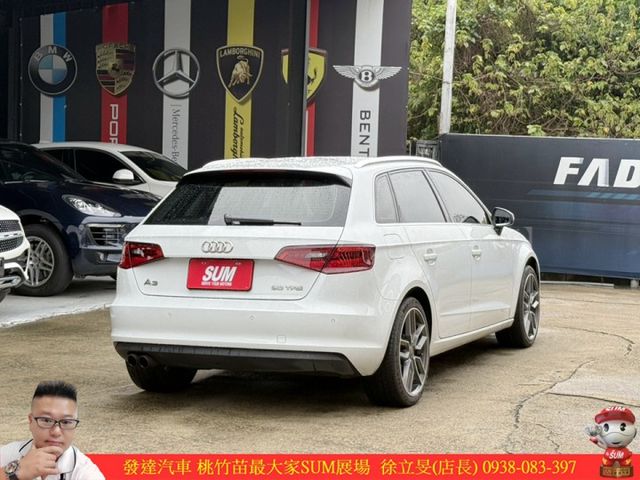 AUDI A3 30 TFSI 2015年 1.4 白 6161 順  第14張相片