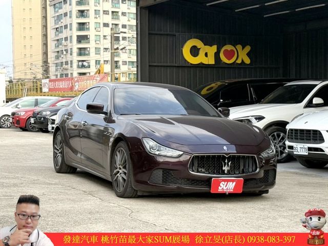 瑪莎拉蒂 GHIBLI 柴油 2015年 3.0 紅 1511 順  第2張相片