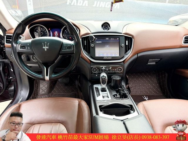 瑪莎拉蒂 GHIBLI 柴油 2015年 3.0 紅 1511 順  第10張相片