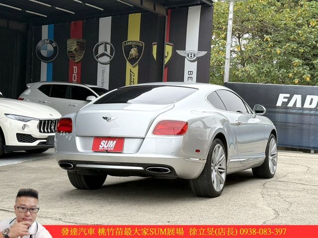 賓利 CONTINENTAL GT 2013年 6.0 銀 9585  第15張相片