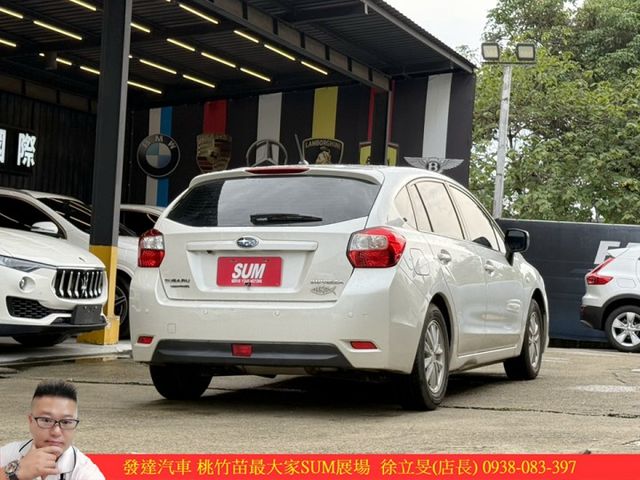 SUBARU IMPREZA 2014年 1.6 白 6571 順  第10張相片