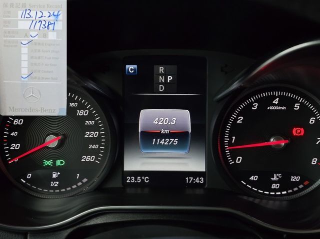 總代理C250 AMGLine 全原廠保養 剛換全新引擎腳 全新電子水幫浦  第8張相片