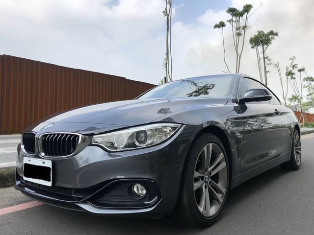正2014年 BMW 420i 雙門跑車 灰色 低里程 SPORT版 汎德總代理 優惠價129.9萬  第1張相片