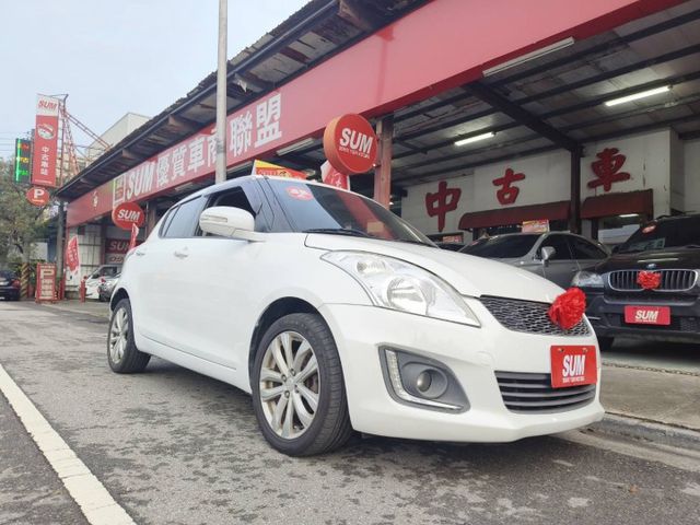 14 新SWIFT 1.2 GLX 豪華型 白~新引擎.極省油.又有力.美!  第2張相片