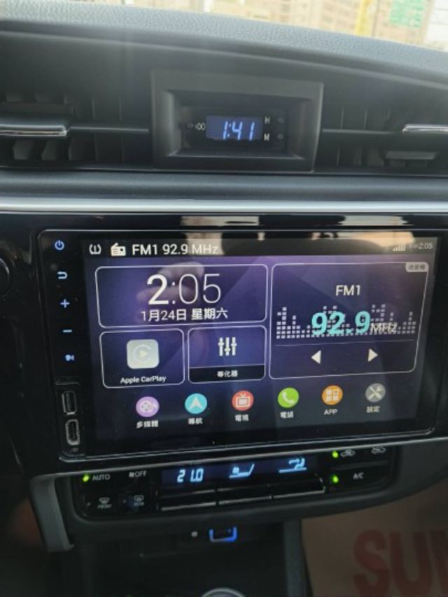 18 Altis 1.8 白 經典型~小姐車.很是美! I-KEY免鑰匙/LED日行燈尾燈/循跡防滑/定速巡航/安卓機/  第10張相片