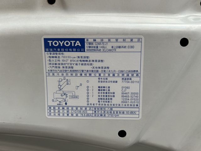 經典版 鈑件原 里程保證  小車大空間 省油 CP值高 妥善率好 故障率低 好停車 認證車 有保固 可貸款  第15張相片