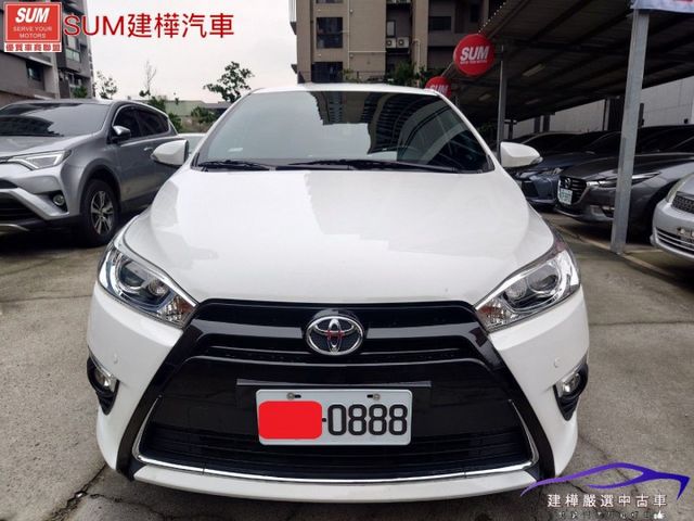 2016 YARIS 漂亮都會好車 全車原鈑件 里程只跑6萬 安卓機 導航 倒車顯影 全程原廠保養 車牌漂亮888  第2張相片