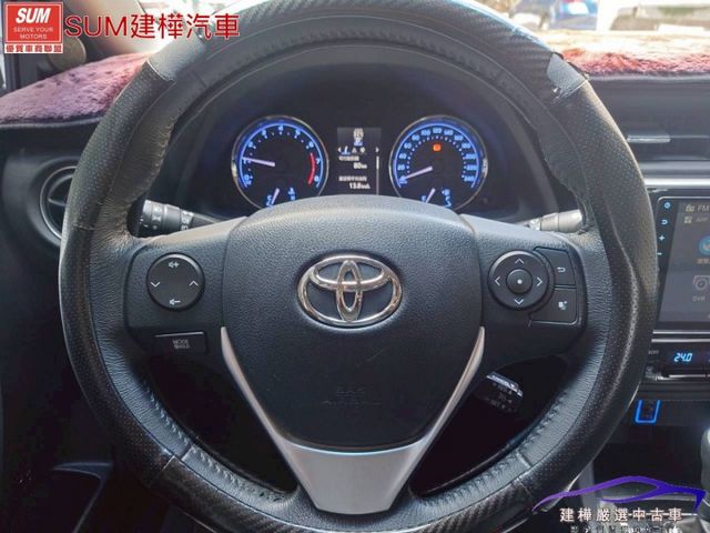 2017 ALTIS 一手車 只跑5萬9 全車原鈑件 I-KEY 摸門 定速 安卓機 導航 倒車顯影 抬頭顯示  第13張相片