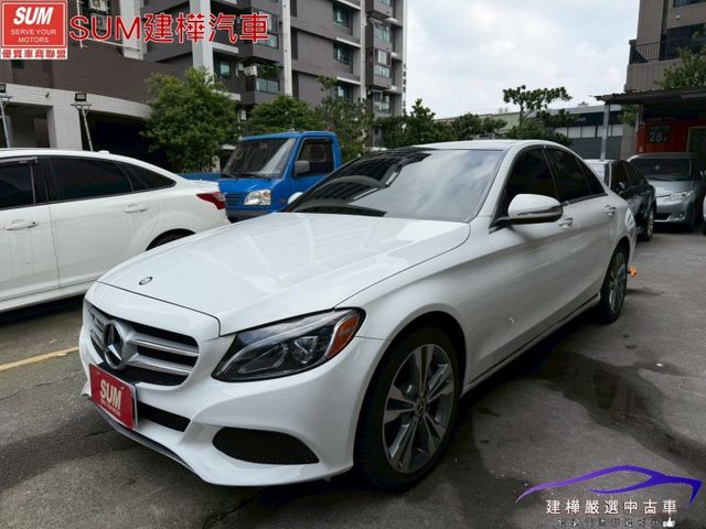 2015 C300 全車原鈑件 全景天窗 I-KEY 摸門 電尾門 方向盤快撥 倒車顯影 盲點偵測  第1張相片