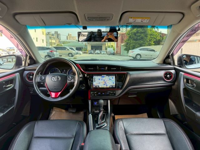 ♕ 時尚又平價 奢華極品神車➤Corolla  ALTIS X版  內裝 賽車感運動紅  實在少見!! 一手車 原鈑件  第8張相片