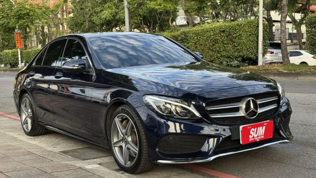 會長の店認證車/朋友託售～二年保固☆旗艦小改款C250 AMG黑沈木•自用車+只跑6萬多公里/選配全景天窗/選配大螢幕  第1張相片