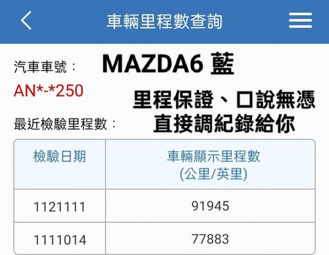 會長の店認證車☆五重送專案☆小改款MAZDA6 2.0 SKY-G.自用車跑九萬.免鑰匙.定速.導航.倒車顯影  第10張相片