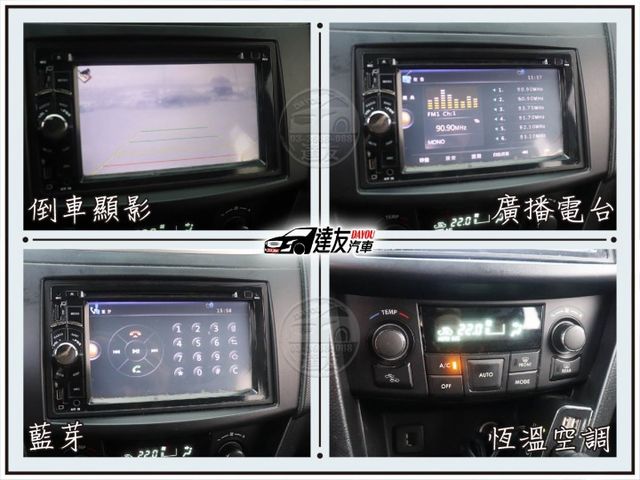 日系進口安全小車 高CP高安全 好開好停 原鈑件 6安 里程僅11萬 IKEY  方向盤快控 藍芽 倒車顯影 恆溫空調  第13張相片