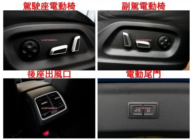 17年式／35TFSI QUATTRO／16年12月出廠／里程擔保【原鈑件】快撥／定速／導航／電動尾門／雙電動椅  第13張相片