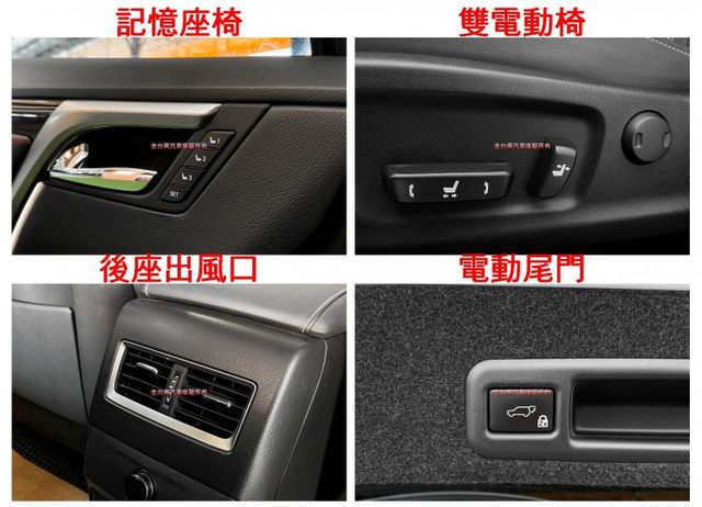 RX200T／僅跑【七萬】里程擔保【原鈑件】【原廠保養】天窗／抬頭顯示／ACC／盲點／車道偏移／電尾門／記憶椅／雙通風椅  第13張相片