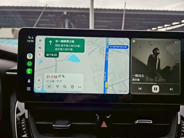 21年式 HUD抬頭顯示 換檔撥片 分區溫控 駕駛座電動調整 18吋鋁圈 加裝JHY影音 CARPLAY 360環景  第16張相片