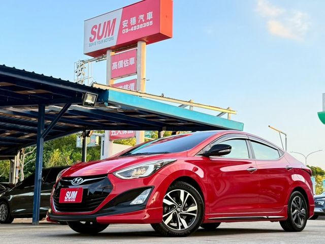 ELANTRA EX 旗艦英倫特仕版 原廠保養紀錄 菱格紋座椅 LED日行燈 定速 天窗 影音配備 後座出風口 分區溫控  第1張相片