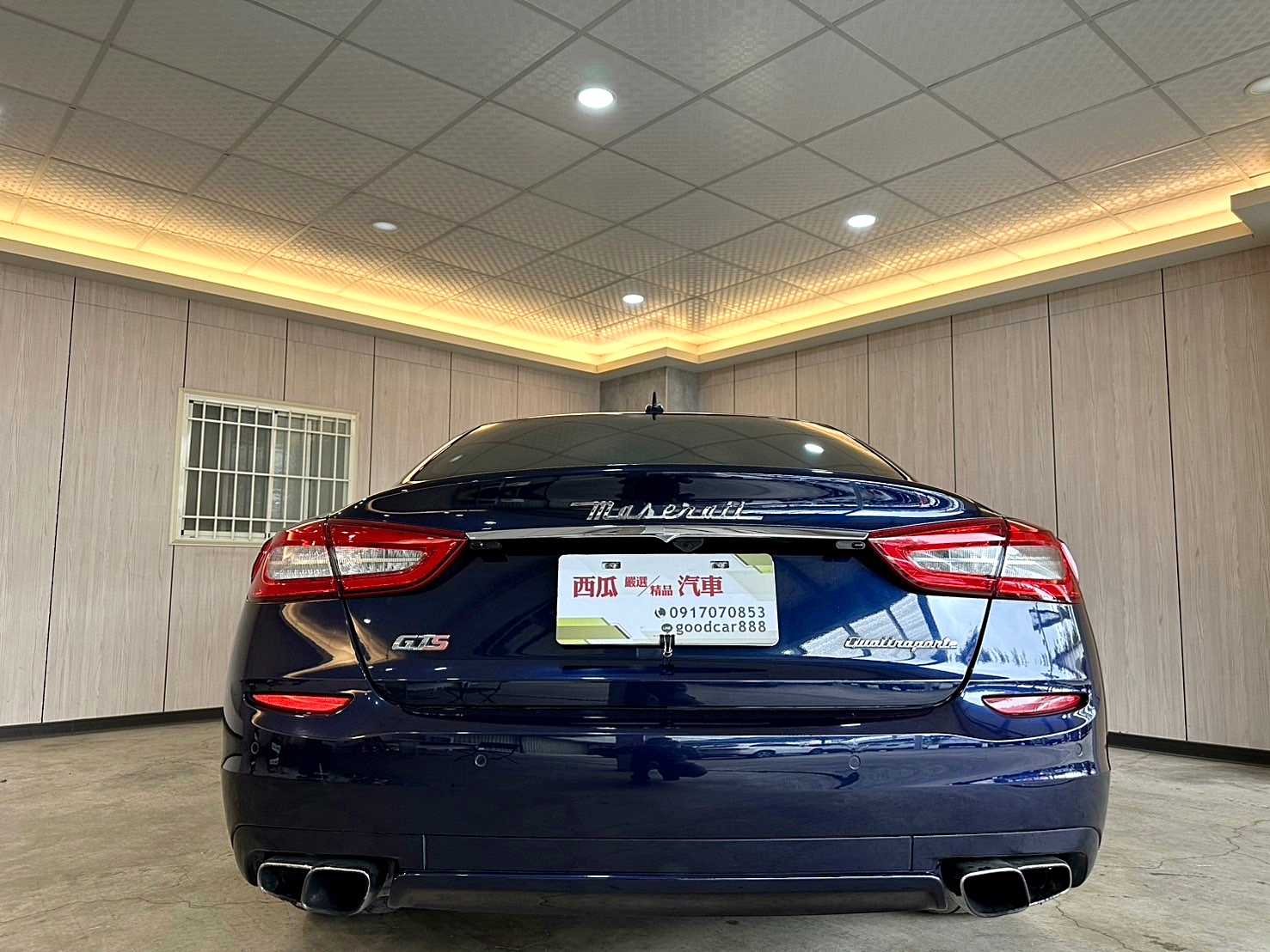 LINE:goodcar888 原廠保養 跑少 2015年 Maserati Quattroporte GTS 3.8 新車價818萬 僅跑12萬 8速手自排 渦輪增壓 最大馬力530hp 3.8升雙渦輪增壓V8引擎  第17張相片