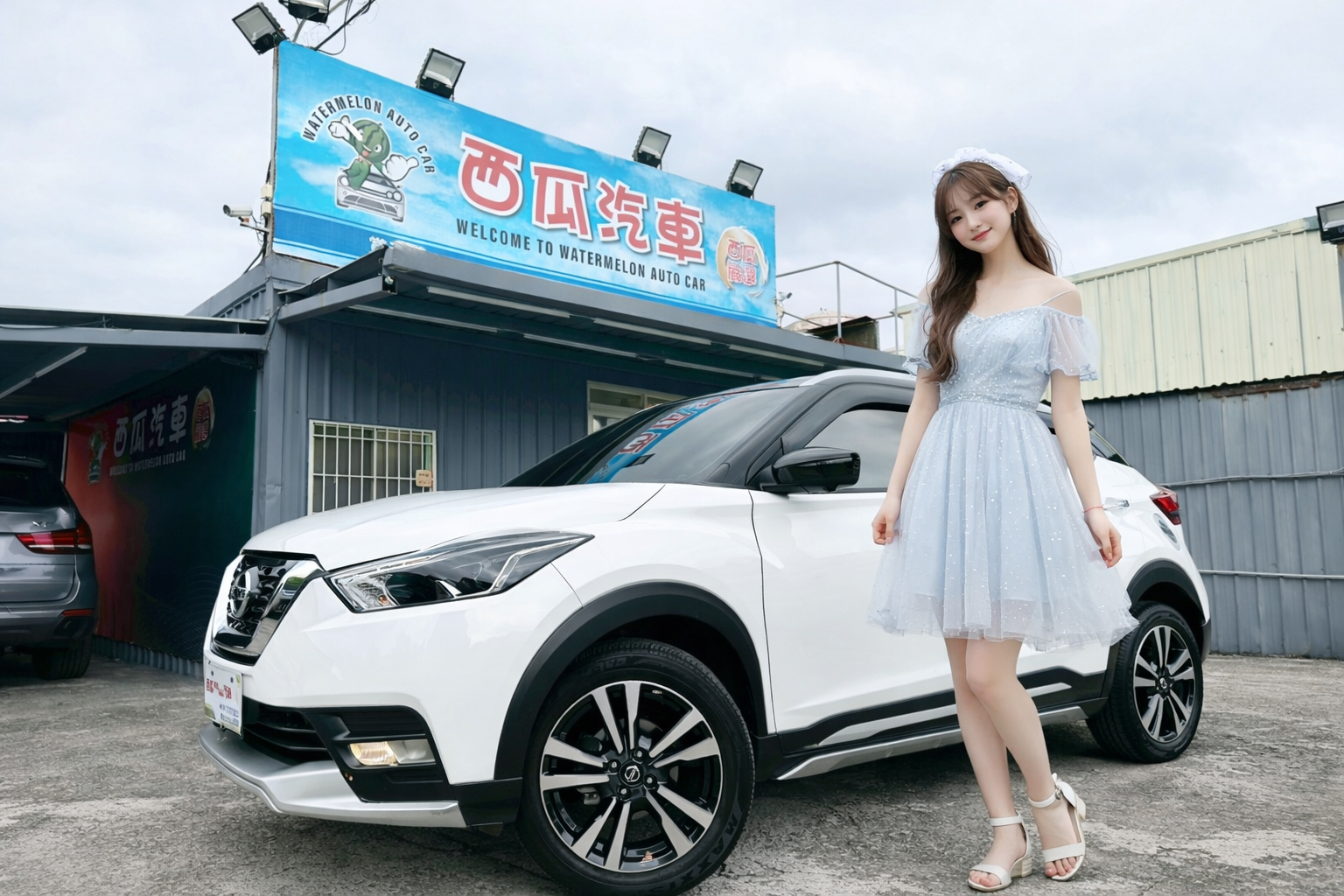 LINE ID:goodcar888 #認證車原版件全省兩年保固 2021年 Nissan Kicks 1.5智行旗艦版 原廠選配黑車頂 僅跑兩萬  第1張相片