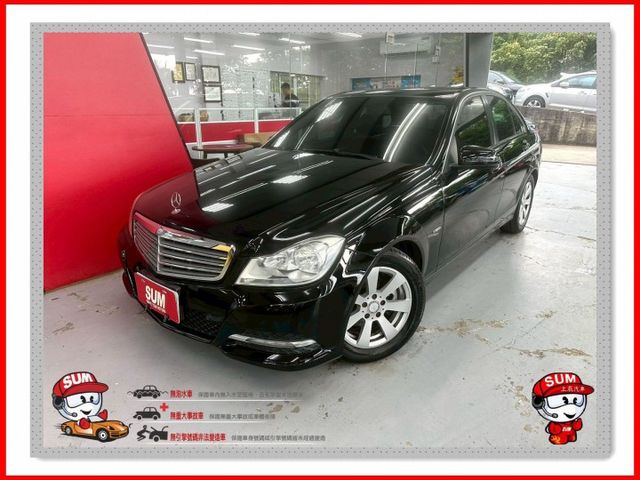 2012 賓士 C180 7速自手排 後傳 定速 恆溫 電動座椅 光感應頭燈 方向盤控制  第1張相片