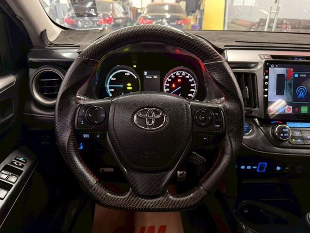 2016 TOYOTA RAV4 HV 僅跑16萬 IKEY 摸門 抬顯 盲點 安卓機 導航 倒車影像 小幅度升級改裝  第14張相片
