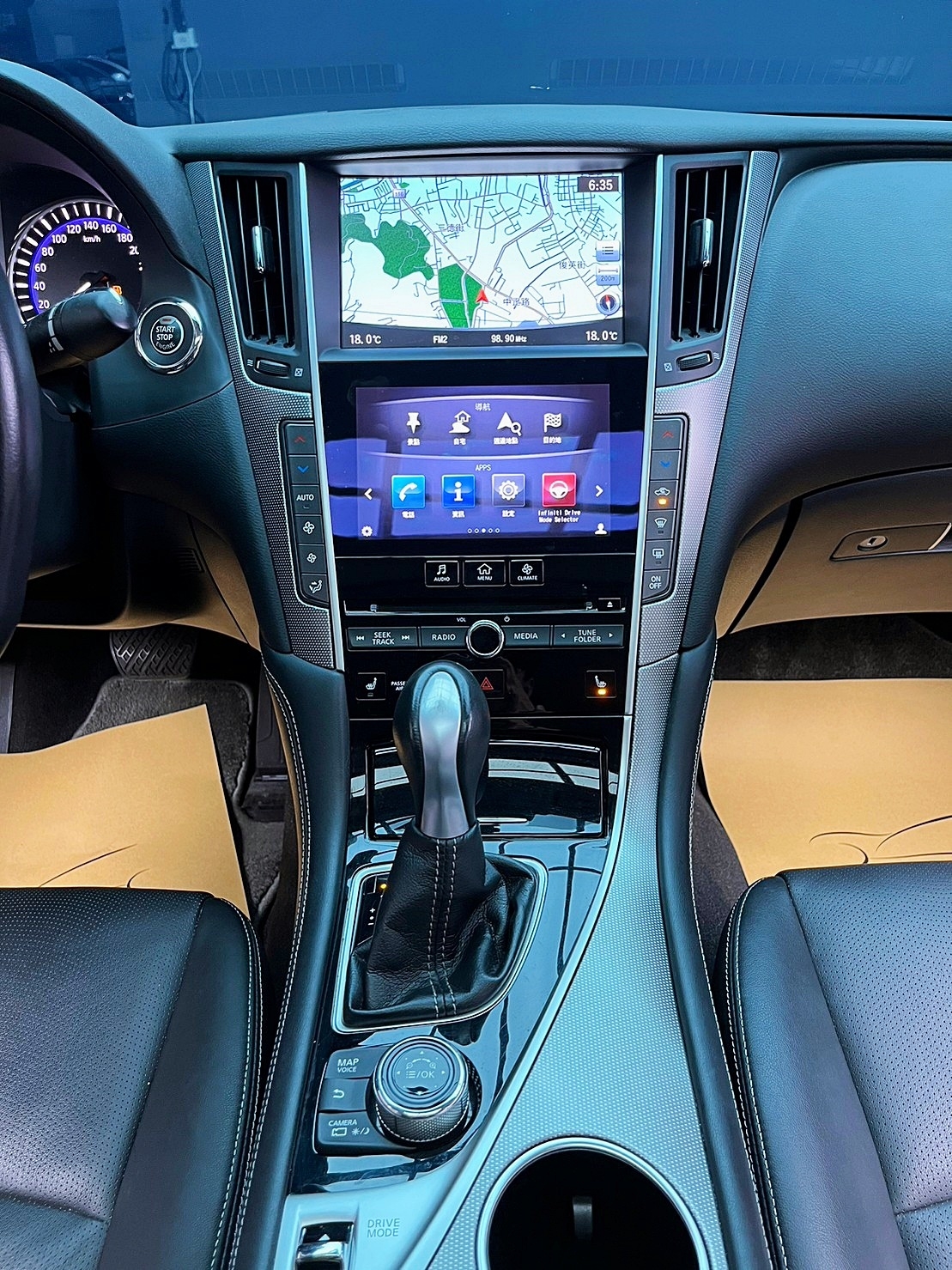 🔥2015 INFINITI Q50 2.0t 旗艦款 ACC跟車/環景/電熱椅/Bose🔥(248)【阿龍中古車 0968-691-205】  第4張相片