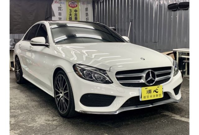 BENZ 賓士 C300 AMG 滿配 柏林 全景 認證車 實車實價 超有質感  第1張相片