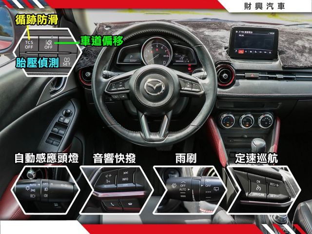 紅水擱大板⭐極低里程跑五萬～魂動紅⭐衛星導航⭐自動煞車⭐車道偏移⭐盲點偵測  第10張相片