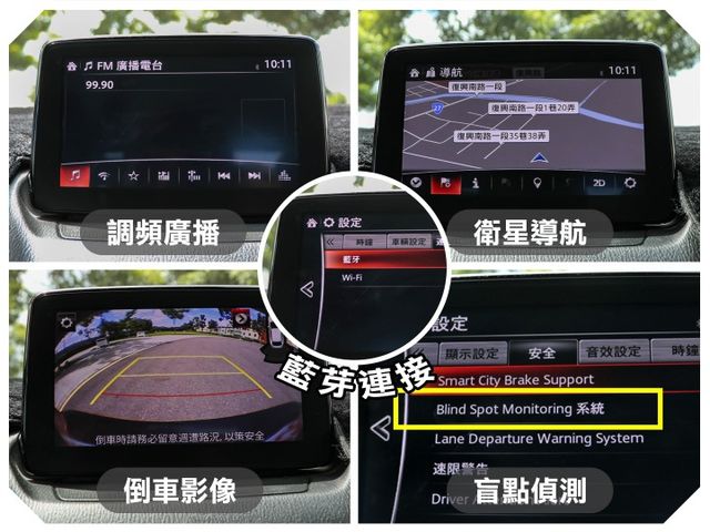 紅水擱大板⭐極低里程跑五萬～魂動紅⭐衛星導航⭐自動煞車⭐車道偏移⭐盲點偵測  第14張相片