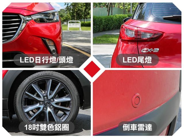 紅水擱大板⭐極低里程跑五萬～魂動紅⭐衛星導航⭐自動煞車⭐車道偏移⭐盲點偵測  第15張相片