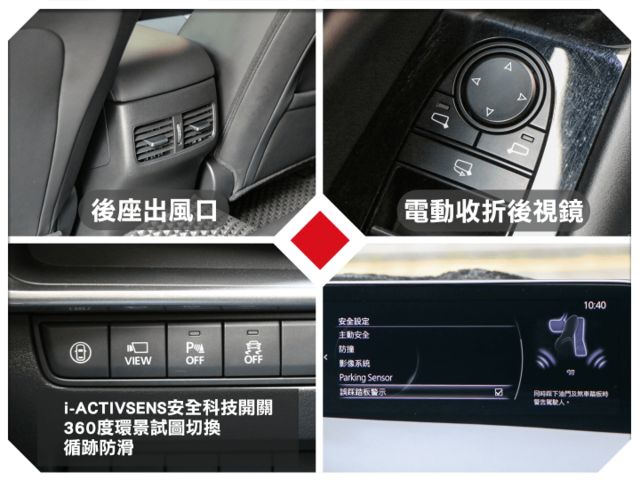 5門2.0馬3，有行車紀錄器~全速域跟車、LED日行燈/頭/尾燈、I-KEY免鑰匙、換檔撥片、前4眼式停車雷達  第14張相片
