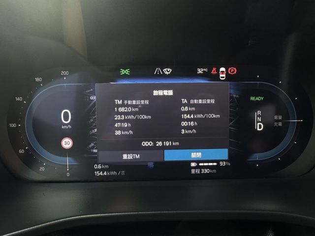 ★純電雙馬達4WD版~408匹大馬力，僅跑2萬多，原廠保固中，環景.全景天窗.HK音響.腳踢尾門.LV2，原鈑件可全貸★  第12張相片