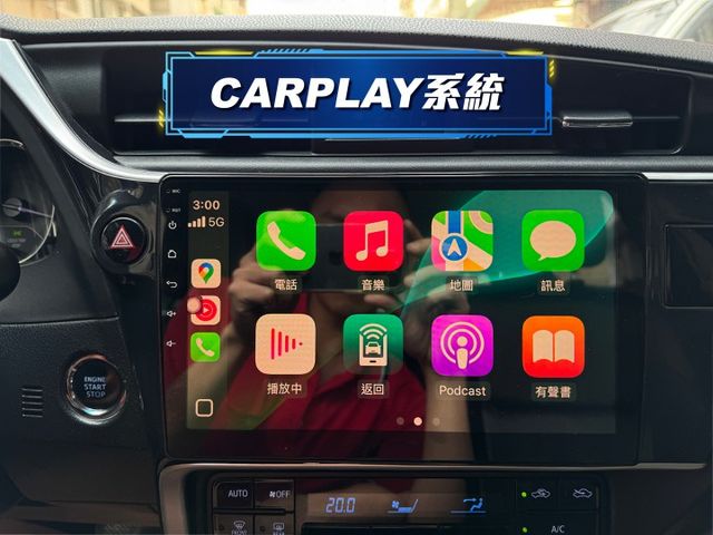 ★特價升級影音全配/LED尾燈~IKEY.導航.CARPLAY.倒車顯影.電視.恆溫.防滑.定速.日行燈，認證車可全貸★  第9張相片