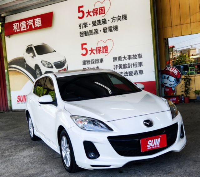 2013年五門~2000CC帥氣頂級馬3~HID頭燈~賽車皮椅~多媒體影音~恆溫~天窗~檔位快撥鍵~定速  第1張相片