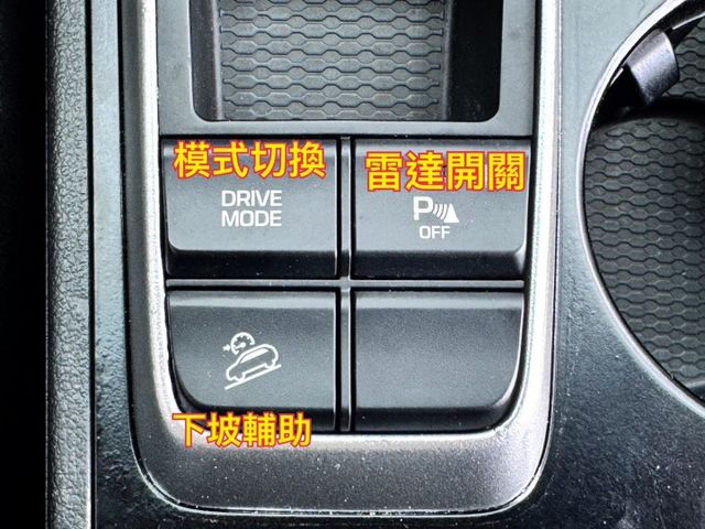抬頭顯示器/前後錄行車記錄器/後座出風口/下坡輔助/雷達開關/模式切換  第9張相片
