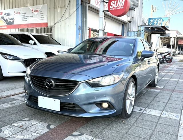 2015年式 Mazda 6 2.2 頂級柴油旗艦版 原鈑件 雙區恆溫 電動椅 天窗 I-Key 日本進口豪華大型房車  第1張相片